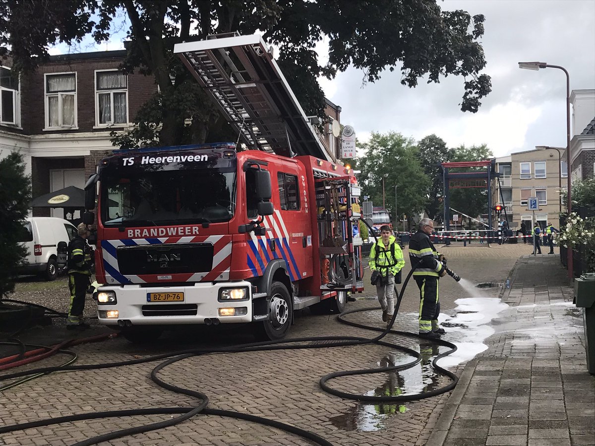 Melding brandweer Tjalleberd inzake uitslaande brand