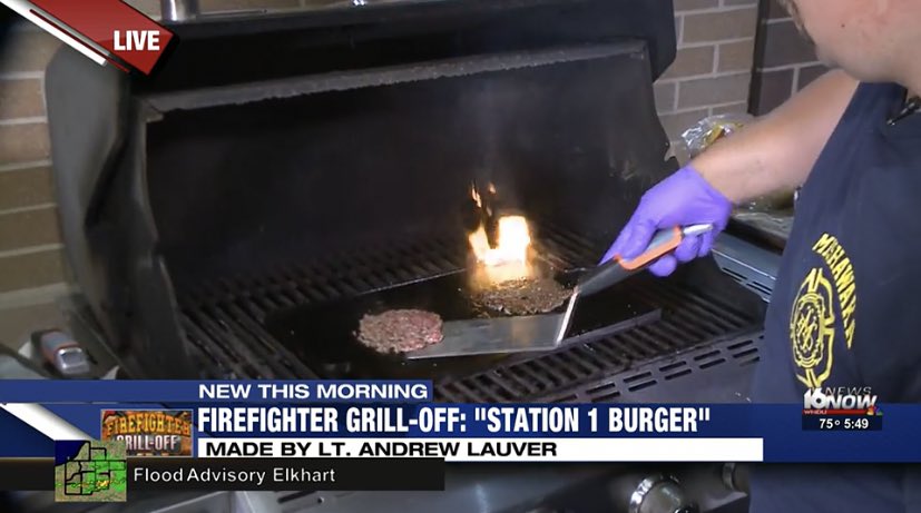 FIREFIGHTER GRILL-OFF: Michiana’s reporter @MStephensWNDU came up with this delicious idea and now the competition enters its second installment! Who will win? @MishawakaFIRE, @Clay_Fire or @Elkhart338?