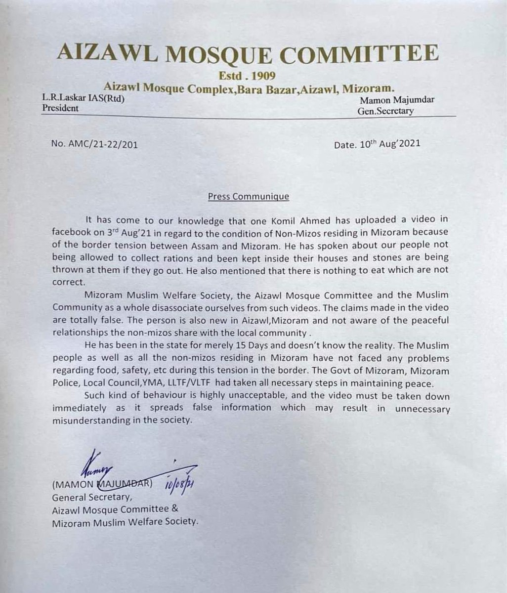Omomaralte's tweet photo. The truth is Mizoram is one of the most peaceful States in India and Mizos are peace-loving people...no matter what the Biswa influenced media tries to make you believe...
#mizoramwantspeace #mizoramassam #truthbetold #mizoramspeaksout #himantaistheproblem #givepeaceachance #mizo https://t.co/yMz1dBHodr