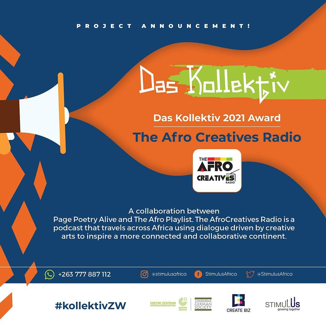 Stimulus Africa (@stimulusafrica) on Twitter photo Congratulations #DasKollectiv2021 awarded projects #BeyondStatistics & #AfroCreativeRadio *Das Kollectiv is a digital collaboration & skills development platform for creatives that was co-created by <a href="/zgsgoetheharare/">Goethe Zentrum Harare/ Zimbabwe German Society</a> and <a href="/stimulusafrica/">Stimulus Africa</a> #kollectivZW #growingtogether #digital Congratulations #DasKollectiv2021 awarded projects #BeyondStatistics & #AfroCreativeRadio *Das Kollectiv is a digital collaboration & skills development platform for creatives that was co-created by <a href="/zgsgoetheharare/">Goethe Zentrum Harare/ Zimbabwe German Society</a> and <a href="/stimulusafrica/">Stimulus Africa</a> #kollectivZW #growingtogether #digital