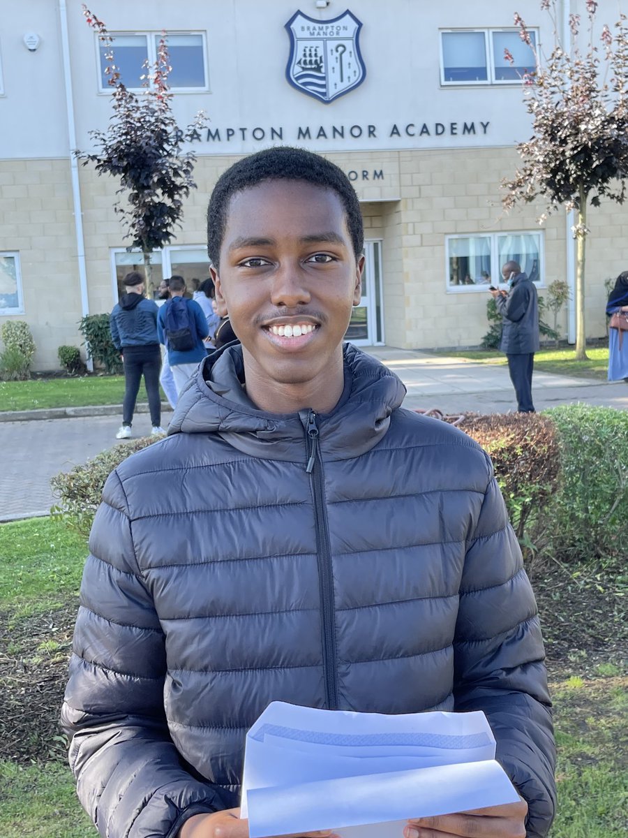 BramptonManor1's tweet photo. It’s off to Cambridge university (Gonville &amp; Caius) for Yusuf who achieved A*A*A*A*. He will be studying Economics. Super congrats Yusuf. We are proud of you. https://t.co/I1VXO51r6o