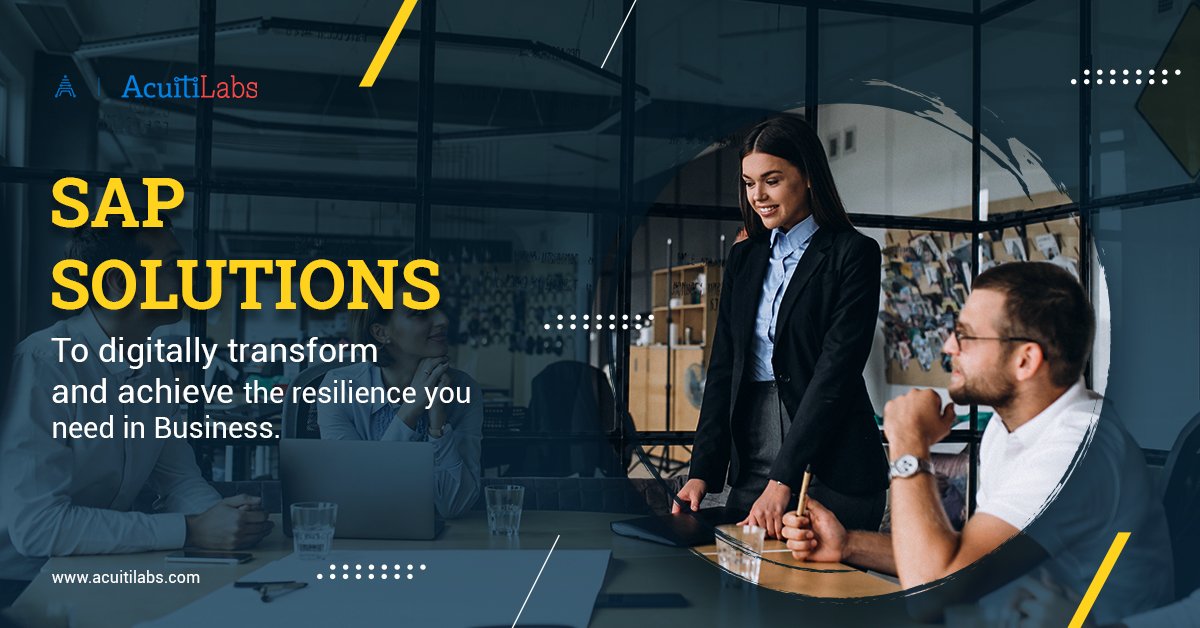 Acuiti__Labs's tweet image. Acuiti Labs advise businesses on how they can leverage #SAPsolutions to deliver their business transformation. 
Want to learn how you can win in your markets and industries using #SAPtechnology? Visit - bit.ly/2VyFm0Z
#digitaltransformation #sapbilling