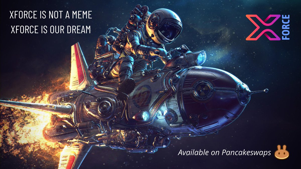 💎 Welcome to XFORCE 💎
🔸🔸Your 1000X GEM🔸🔸

✅ Anti Whale Mechanism
✅ Auto LP
✅ Token Redistribution
✅ Auto Burn
✅ Auto Marketing fund raiser
✅ Auto Buy Back Feature ( When Sell happens )

Buy now : exchange.pancakeswap.finance/#/swap?inputCu…