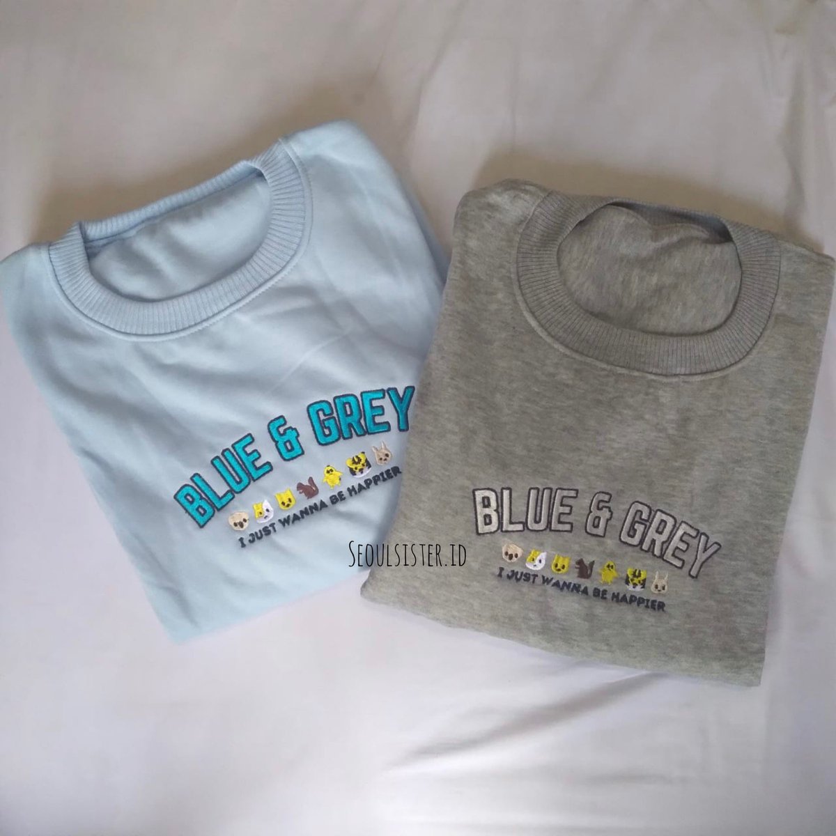 seoulsisterID's tweet photo. [READY STOCK] 
BTS BLUE&amp;GREY SWEATSHIRT

Shopee: https://t.co/vNA01pJ5GC https://t.co/Yuqai4RC7w