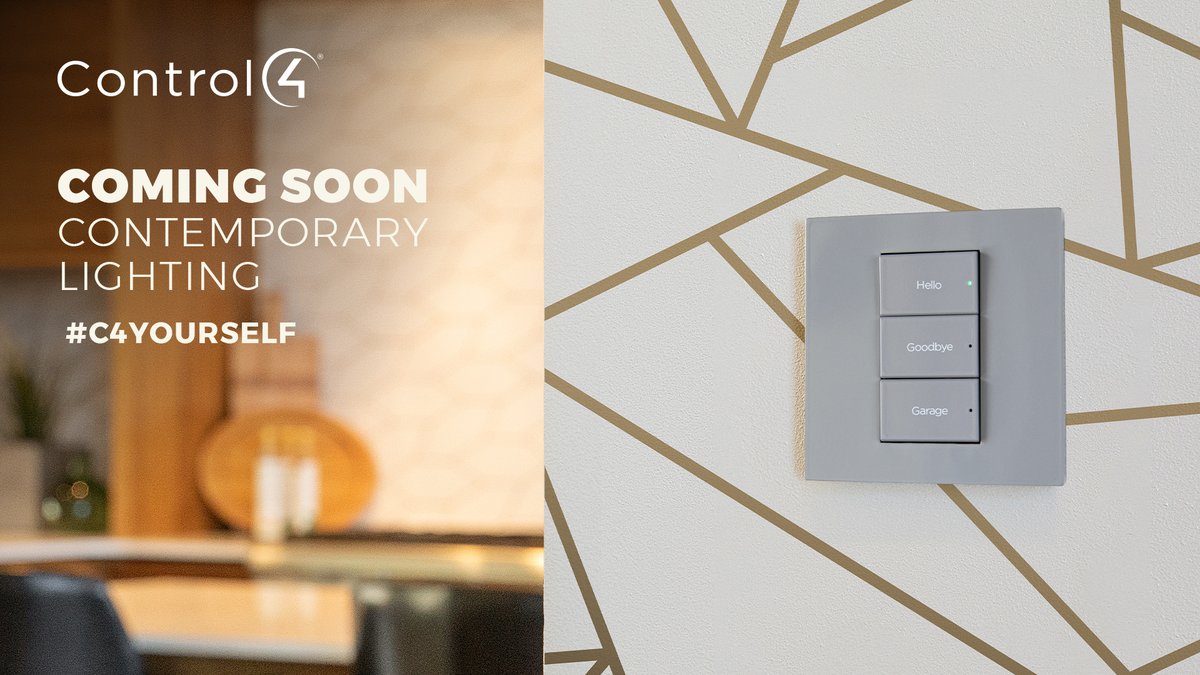 ABAudioVisual's tweet photo. Get a sneak peek at Control4's new Contemporary Lighting (coming soon!) Beautiful, reliable, and intelligent! #C4Yourself through September. Special offers and prizes available!

RSVP to #C4Yourself 

@Control4
#SmartHome #homeautomation #ABAudioVisual https://t.co/uYA2h3vzAY