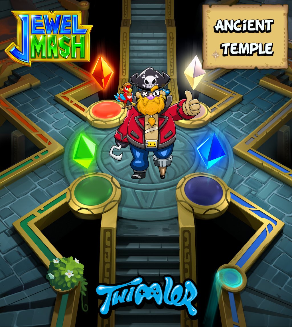 MajKhosravi's tweet photo. #JewelMash Chapter 4 is almost there! Stay Tuned for the #AncientTemple Chapter and lots of new levels. #Twimler #game #GooglePlay #AppStore #match3 https://t.co/84WVqddH1Z