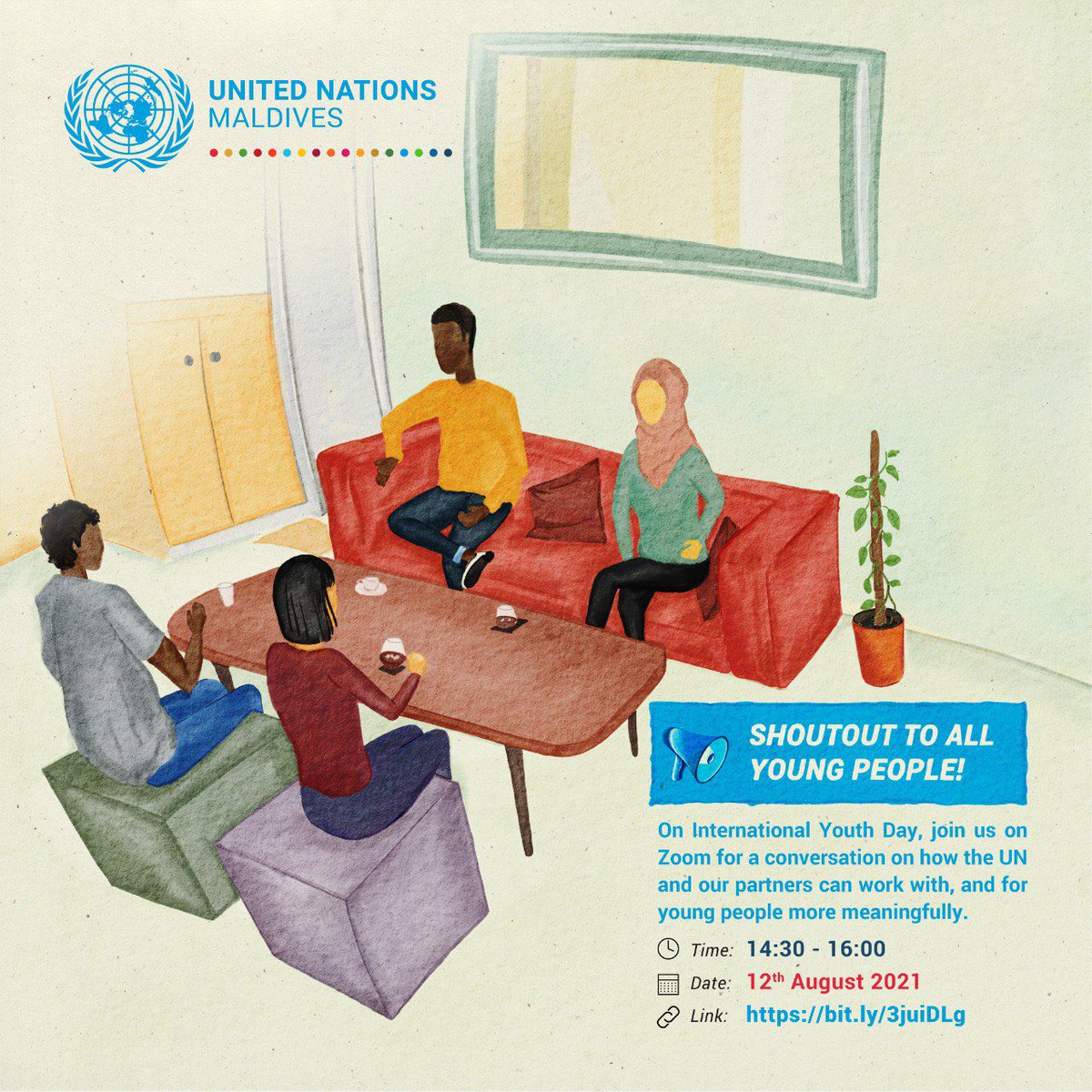 އ.ދ.އިން ރާއްޖޭގައި ހިންގަން ރާވާފައިވާ ދެމެހެއްޓެނިވި ތަރައްޤީގެ މަސައްކަތްތަކުގައި ޒުވާނުންގެ ބައިވެރިވުން އިތުރުކުރުމަށް އެފަރާތްތަކުގެ ހިޔާލާއި މަޝްވަރާ ބޭނުންވޭ! 

އ.ދ.އިން ބައިނަލްއަޤްވާމީ ޒުވާނުންގެ ދުވަހު ބާއްވާ މަޝްވަރާއަށް ރެޖިސްޓަރ ކޮށްލައްވާ: bit.ly/3juiDLg