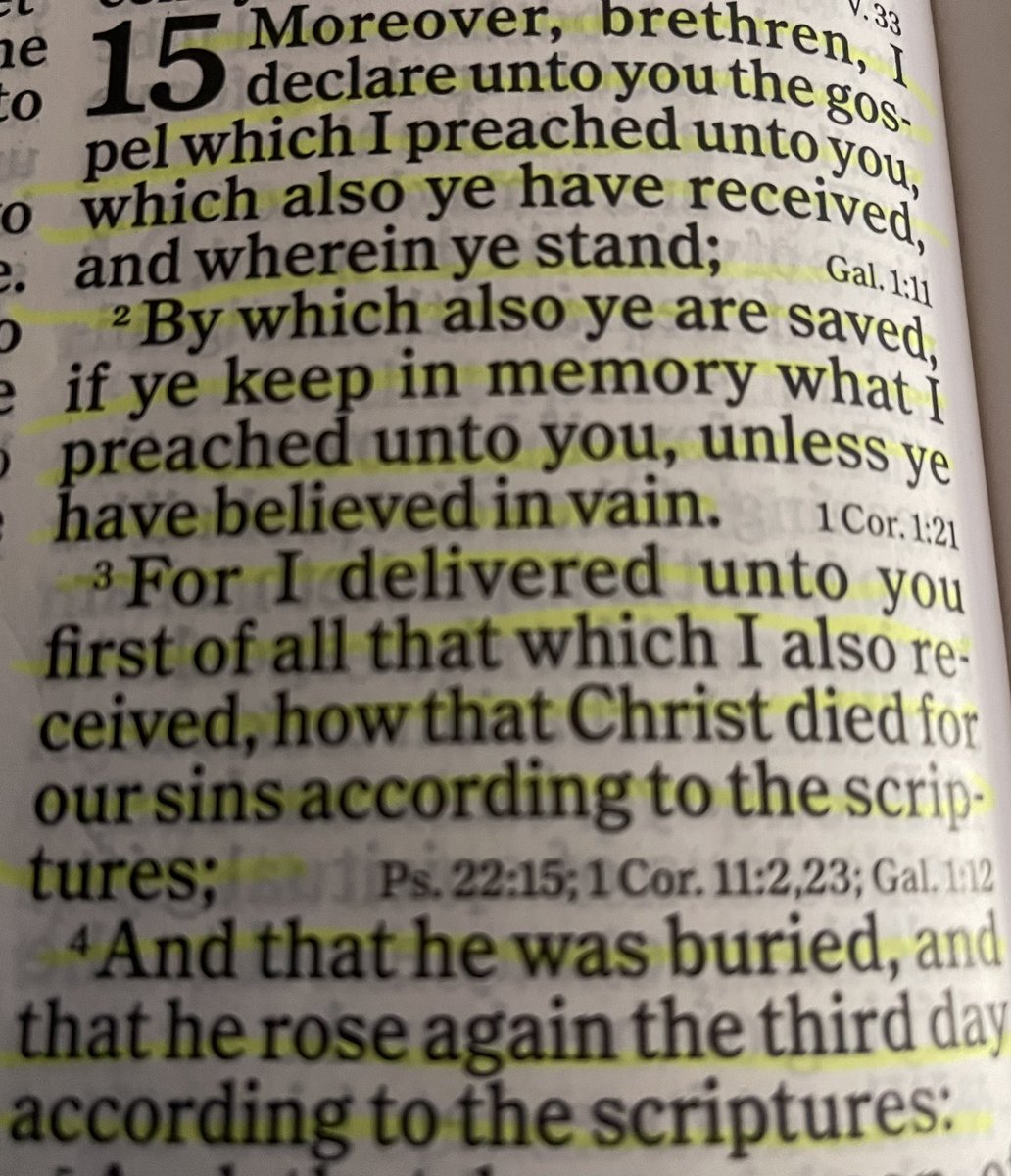 tentdweller777's tweet photo. 1 Corinthians 15:1-4 

#GetSavedToday https://t.co/5ZQJMGL29y