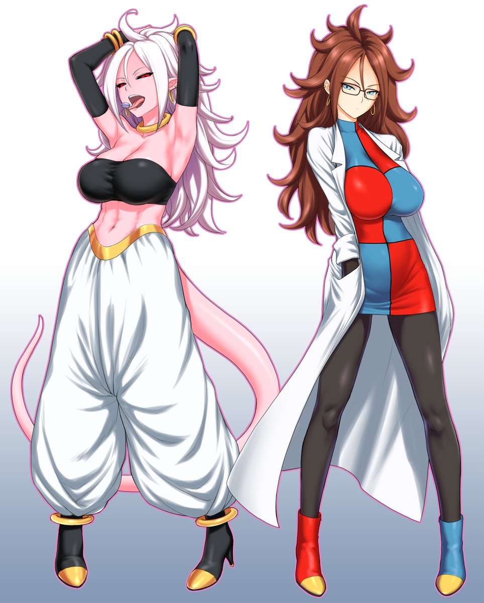 人造人間21号 「トレンドに「DBFZ」ってあったので再掲・・・ #人造人間21号 #Androi」|🍊 さんぢぇるまんRRR猿🔞 TeamM （エアコン故障中）のイラスト