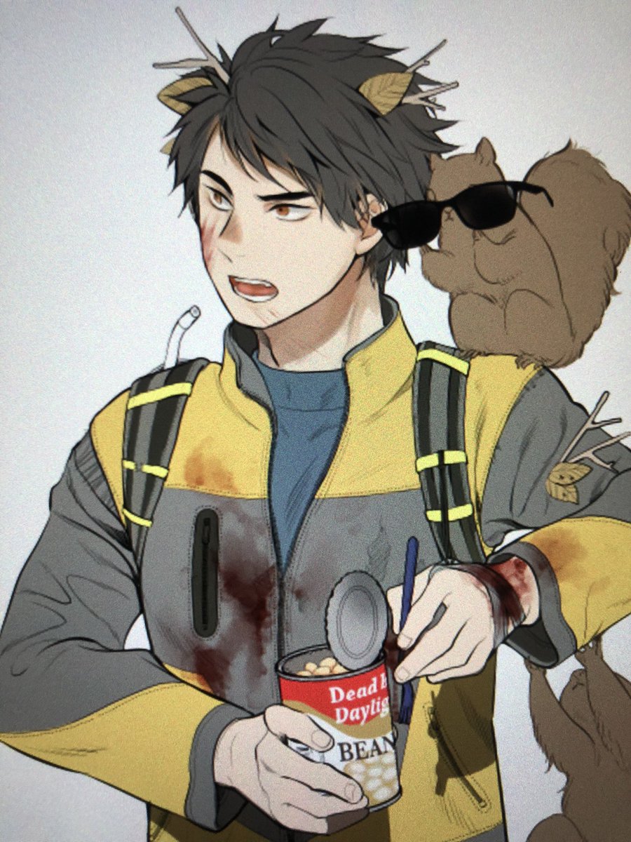 inufuro's tweet photo. 豆の缶詰を食べるジェ https://t.co/juPnBsFT5b