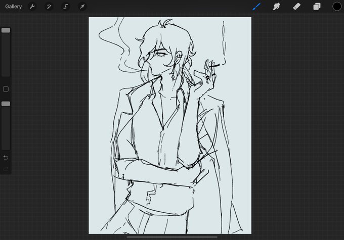kaeya sketch hehe 