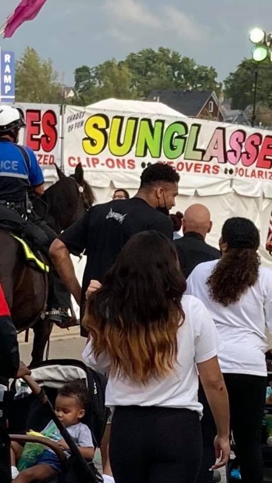 Not too many days that you’ll be at a state fair and see a league MVP walking around among the people. <a href="/Giannis_An34/">Giannis Antetokounmpo</a>  is a different breed of superstar. #NBA