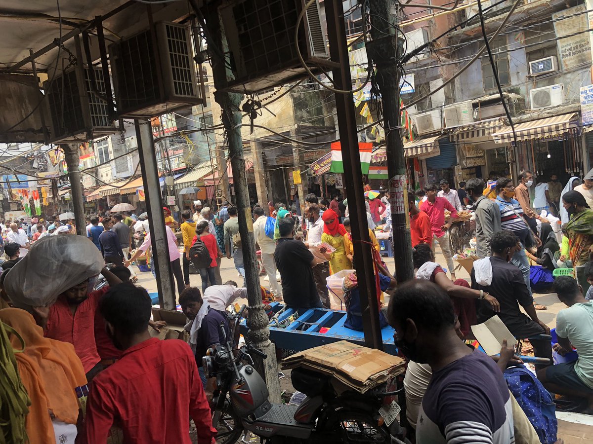 Sanjaykg5's tweet photo. In the Covid 19 situation # Safety # Security of common people and moreover #taxpayer at risk. Authorities are supporting these people who are #threat in every sense to the country… Main Road Sadar Bazar @ANI @narendramodi @ZeeNews @dtptraffic @PMOIndia @PIBHomeAffairs @WHO https://t.co/mh0JlNFZWk