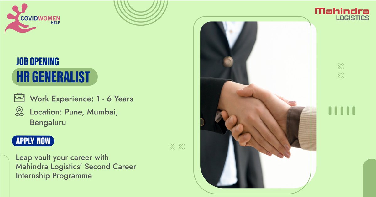Joining hands with the Rise Again Foundation (@CovidWomenHelp) providing job opportunities to women who have faced challenging situations and changes in their family lives due to the COVID-19 pandemic.
Interested candidates can apply via the below link – lnkd.in/ezXTfzK