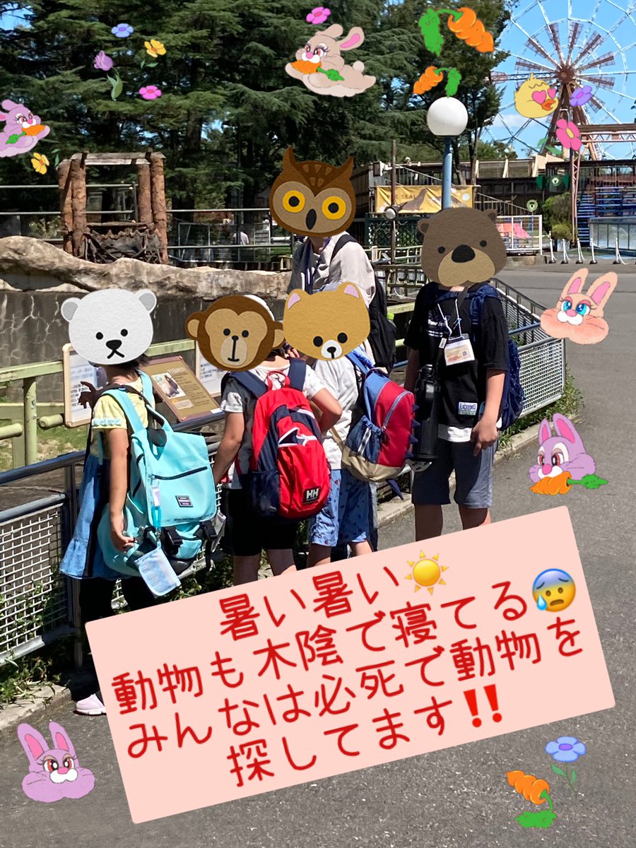 2nd43502045's tweet photo. 暑い中、動物に夢中‼️
熱中症に注意して動物園を満喫中‼️
＃民間学童 ＃夏休み #遠足 #東武動物公園 ＃動物 ＃楽しい ＃コロナに負けない ＃熱中症 ＃まけない ＃元気な ＃小学生 #この後も #楽しむぞ https://t.co/KUizBIYGFt