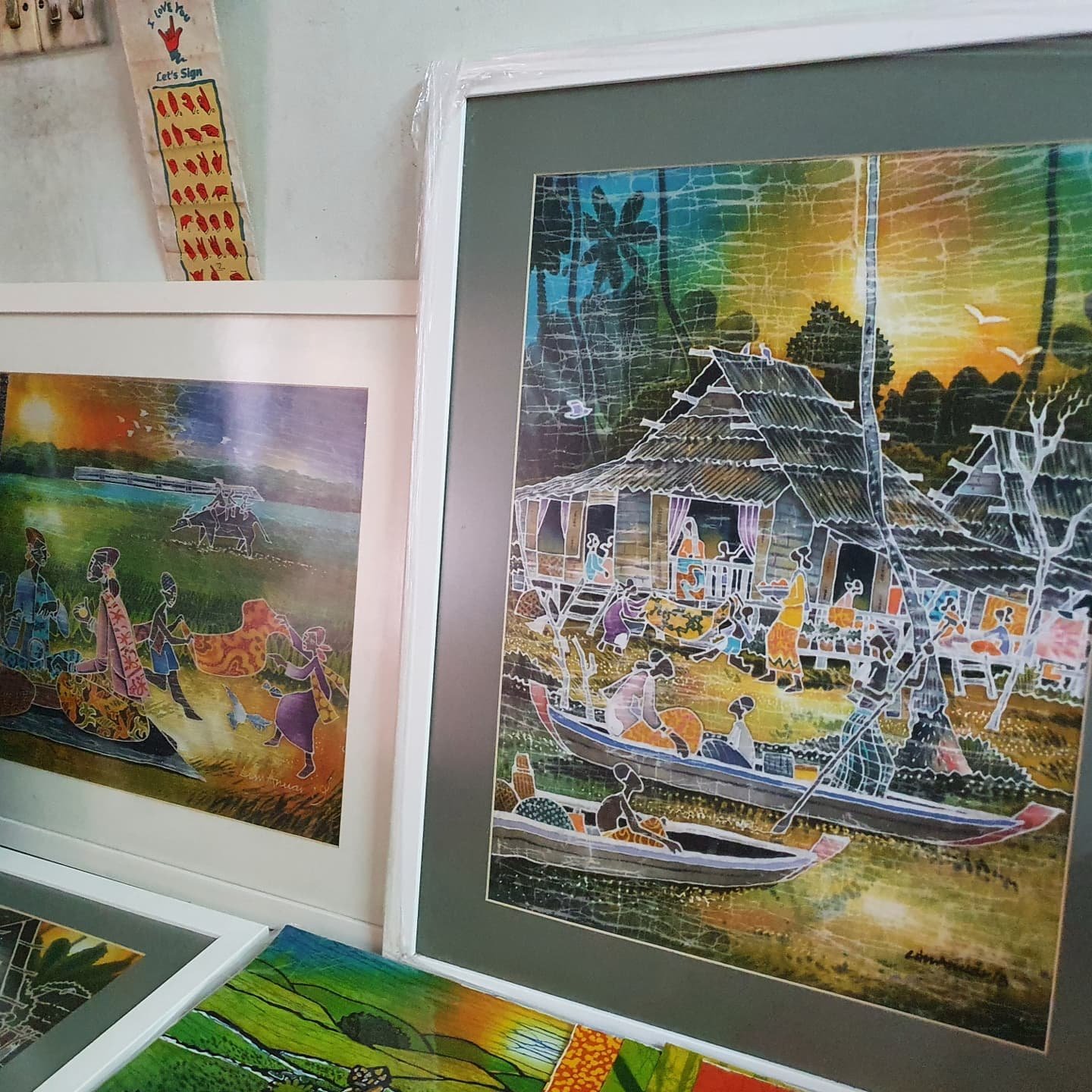 Beberapa karya dari LIm yang sebagian besar bermotif lingkungan dan pedesaan.