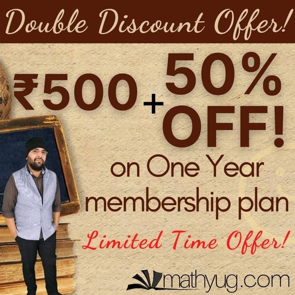 mathyug_hq's tweet photo. Double discount offer on full syllabus of #Class10Maths, #Class11Maths and #Class12Maths.
https://t.co/Y07vrbKXnV (Link in bio)
#education #onlineeducation #learning #specialdiscount #teachersspecial #studentsdiscount #studentteacher #independenceday #independencedayspecial https://t.co/qVzR3bTSwO