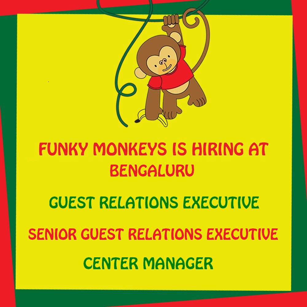 funkymonkeysBOM's tweet image. We are hiring in Bangalore! If your interested in joining our team please email us at admin@funkymonkeys.in #funkymonkeys #bangalore