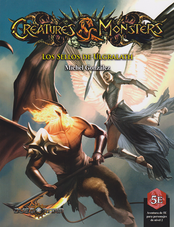 Esta semana tenemos cinco novedades, vamos adelantando títulos y algunas de las portadas:
- Seapunk Unleashed (fantasía piratesca)
- El lago Blanco (para El Ojo Oscuro)
- Almanaque de Aventuria (para El Ojo Oscuro)
- Los Sellos de Ulgarath (DD5)
- El Cerro de las Desdichas (DD5)