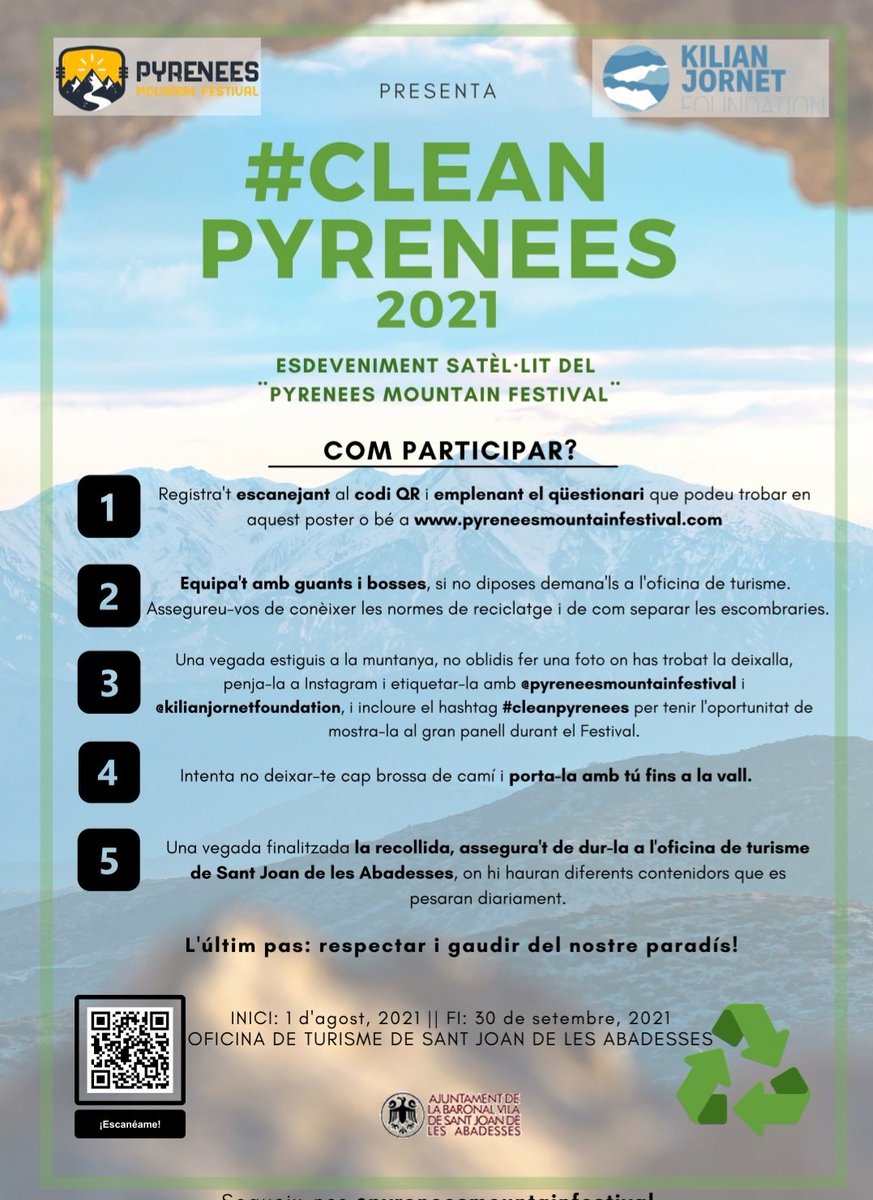 Pyrenees Mountain Festival (@pyreneesmfest) on Twitter photo Sant Joan de les Abadesses, nou municipi del Ripollés que s'afageix al #cleanpyrenees 
<a href="/Pyreneesmfest/">Pyrenees Mountain Festival</a> <a href="/kilianfound/">Kilian Jornet Foundation</a> <a href="/ajcamprodon/">Ajuntament Camprodon</a> <a href="/AjSetcases/">Ajuntament Setcases</a> <a href="/StJoanAbadesses/">StJoanAbadesses</a> 
#pyreneesmountainfestival
#sommuntanya Sant Joan de les Abadesses, nou municipi del Ripollés que s'afageix al #cleanpyrenees 
<a href="/Pyreneesmfest/">Pyrenees Mountain Festival</a> <a href="/kilianfound/">Kilian Jornet Foundation</a> <a href="/ajcamprodon/">Ajuntament Camprodon</a> <a href="/AjSetcases/">Ajuntament Setcases</a> <a href="/StJoanAbadesses/">StJoanAbadesses</a> 
#pyreneesmountainfestival
#sommuntanya