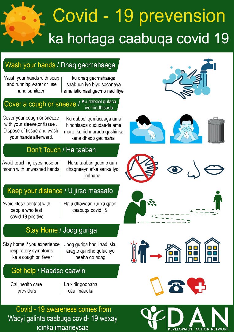 dansomalia's tweet photo. COVID-19 is real, IDPs have limited knowledge to adhere to basic preventive measures of the pandemic. @dansomalia continues COVID-19 awareness raising and mobilize IDP HHs to practice social distancing, identify observable COVID-19  symptoms and seek medical help.#beletweyn https://t.co/dh3vqwB1Km