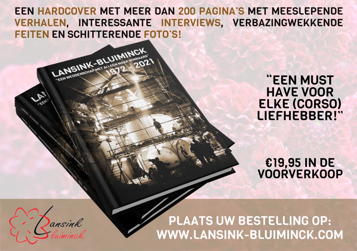 GroepLB's tweet photo. tot en met 27-08 is het boek te bestellen voor €19,95 (excl. Verzend kosten).
Heb je nog geen boek besteld? Profiteer dan nu nog van de voorverkoop.
Vanaf 28-08 is het boek te koop voor €24,95. https://t.co/HIzB9HSZSR