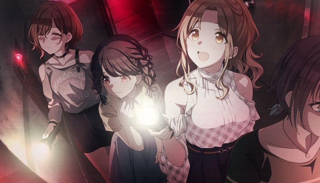 小糸とお化け屋敷いってビクビクしてる小糸が手握りなが進むおデートイベントじゃねい ナコのイラスト