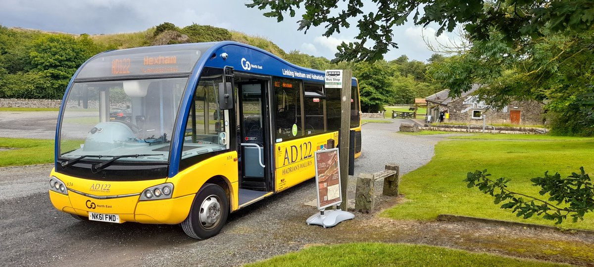 ALSP8's tweet photo. On the @gonortheast #AD122 #HadriansWall #bus again today.
#Hexham - #Chesters #Housesteads @TheSillNland #Vindolanda #Walltown @twicebrewedinn #Haltwhistle great views too of #SycamoreGap
⛰🌳⛰ https://t.co/WdfrlnhG3J