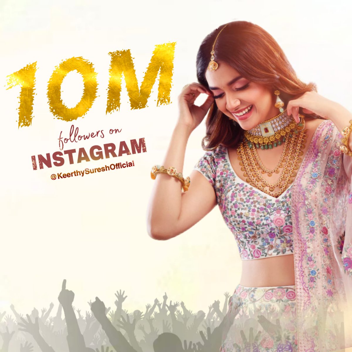UrsVamsiShekar's tweet photo. Congratulations @KeerthyOfficial On Reaching 10 Million Instagram Followers ❤️

#KeerthySuresh || @TrendsKeerthy https://t.co/2K2cYvThtD