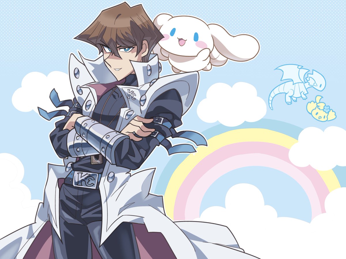 loveycloud's tweet photo. Kaiba &amp; Cinnamoroll☁️💙 https://t.co/JEubcsIh9Y