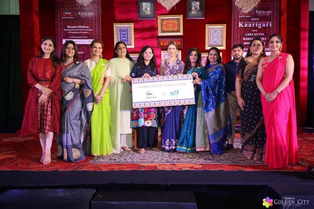Ficci Flo AMRITSAR (@amritsarflo) on Twitter photo <a href="/AmritsarFLO/">Ficci Flo AMRITSAR</a> signs MoU with NIIFT
This National Handloom Day Manjot Dhillon Chairperson <a href="/AmritsarFlo/">Ficci Flo AMRITSAR</a> signed an MoU with Ms Avneet Kaur PCS,Director,Northern India Institute of Fashion &Technology, aiming to work in tandem to promote Indian handlooms and crafts. <a href="/Industries_GoP/">Industries_GoP</a> <a href="/AmritsarFLO/">Ficci Flo AMRITSAR</a> signs MoU with NIIFT
This National Handloom Day Manjot Dhillon Chairperson <a href="/AmritsarFlo/">Ficci Flo AMRITSAR</a> signed an MoU with Ms Avneet Kaur PCS,Director,Northern India Institute of Fashion &Technology, aiming to work in tandem to promote Indian handlooms and crafts. <a href="/Industries_GoP/">Industries_GoP</a>