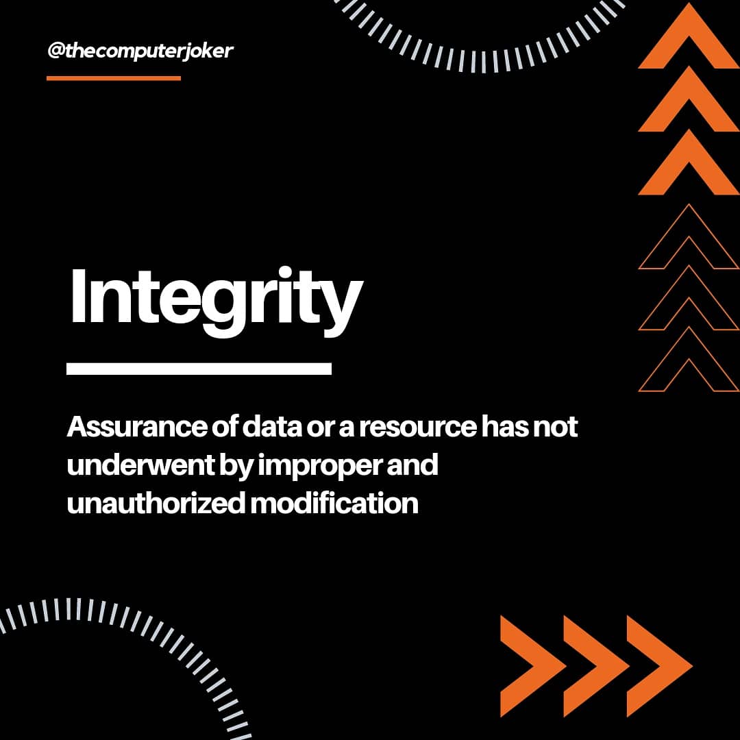 computerjoker's tweet photo. The most important and fundamental elements of Cybersecurity also known as CIA triad.

#infosec #cyber #ciatriad #confidentionality #integrity #availability
#datasecurity #pythonprogramminglanguage #computersociety #technologyofindia #tor #artificialintelligence #infosec https://t.co/tNWhU6GkGP
