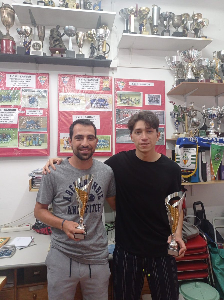 acesansur's tweet photo. Entrega de ACE Sansur als jugadors Pau i Hector de Nacional,temporada 2020/2021 per el seu compromis amb l'entitat. https://t.co/0dXaxIrmTr
