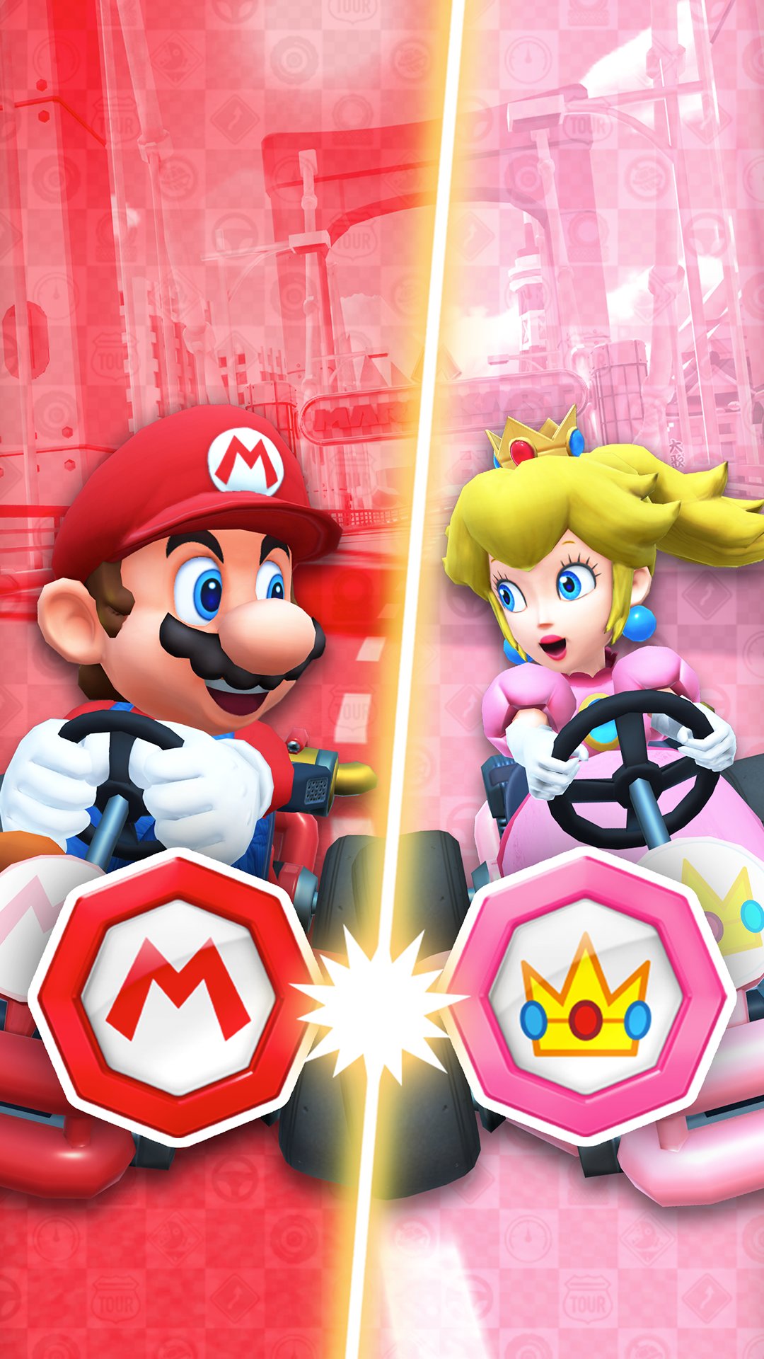 Mario v Peach Team Comparison (ft. New Designs!) : r/MarioKartTour