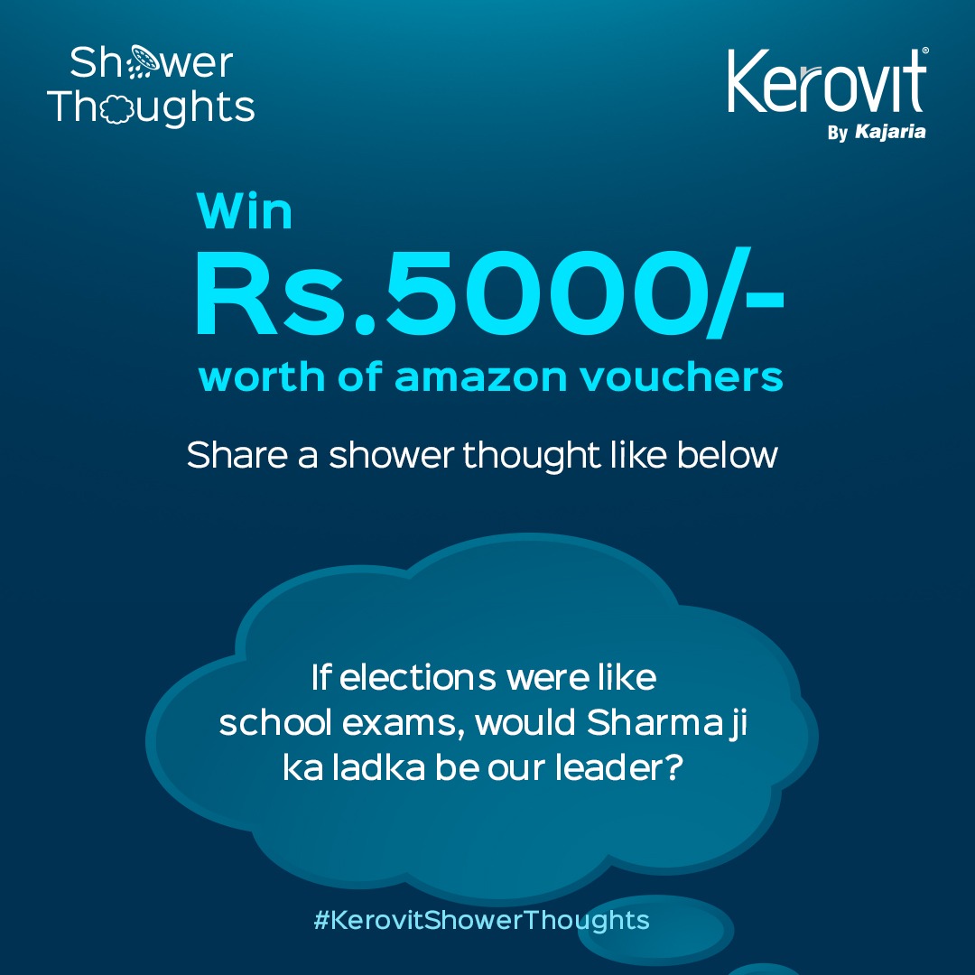 KerovitIndia's tweet photo. Follow, comment and stand a chance to win! Make sure you tag us and use #KerovitShowerThoughts !! Let's go. 🚿💭 

Terms &amp; Conditions link in bio! 

#KerovitShowerThoughts #KerovitbyKajaria #KerovitisFreedom https://t.co/TCzUrkjRtw