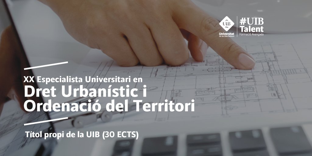 📌 Un any més oferim un postgrau d'especialització en dret urbanístic i ordenació territorial, incloent totes les novetats normatives que afecten les Illes Balears. Més a: fueib.org/curs/duot