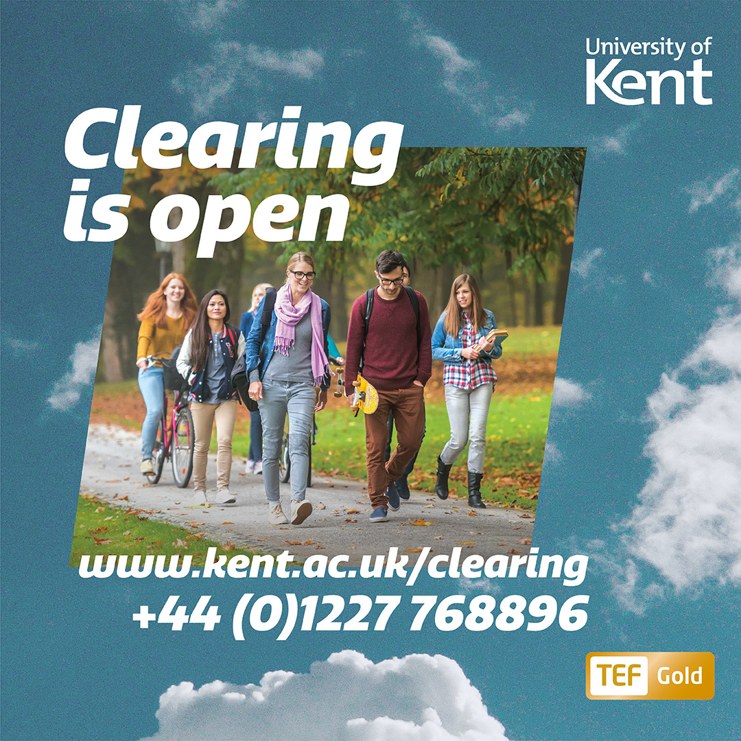 SSPSSR's tweet image. Clearing is open! Join us this September and help shape tomorrow&apos;s world: kent.ac.uk/clearing #Clearing #Clearing2021 #UniKentClearing