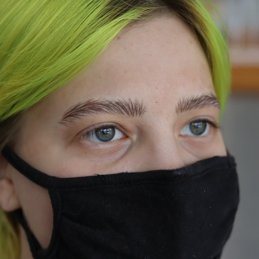 Completely tattooed brows with a .25 single needle by Lynnea at Studio Sashiko in B.C tattoo.imageantra.com/2021/08/comple…