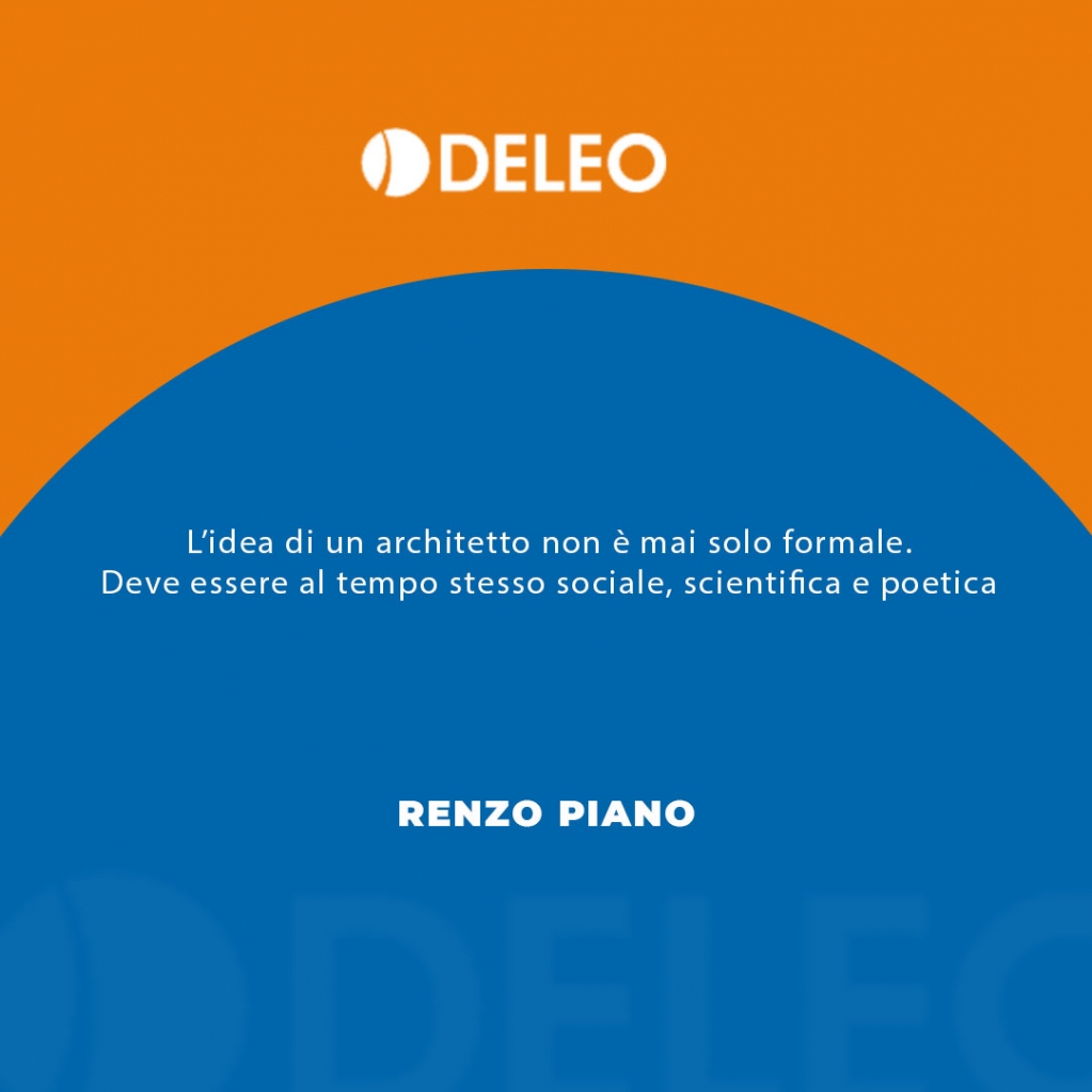 Deleosrl's tweet photo. L’idea di un architetto non è mai solo formale. Deve essere al tempo stesso sociale, scientifica e poetica - Renzo Piano
Nulla di più vero! #deleo #architettura #progettazione #edilizia https://t.co/nSp4bsaQPF