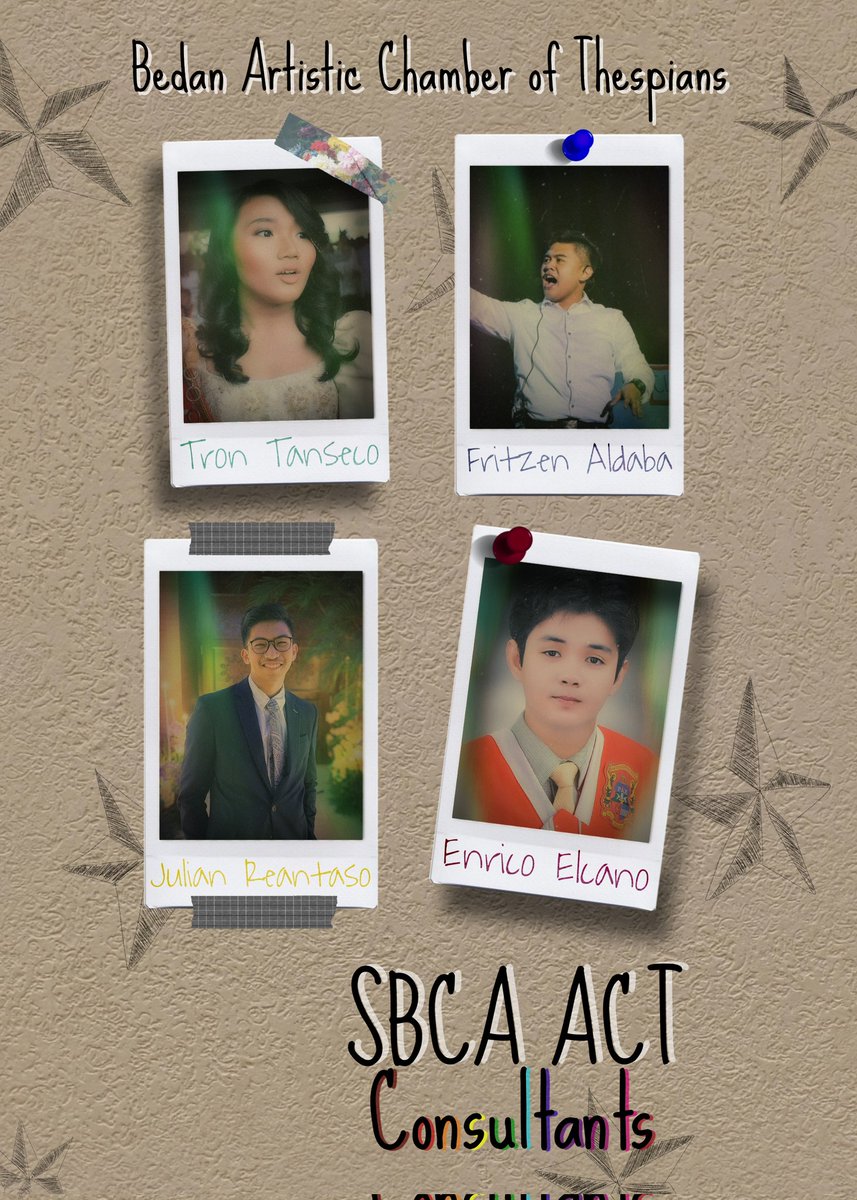 SbcaACT's tweet photo. New year, new officers! 🥳

This school year, the Bedan Artistic Chamber of Thespians proudly presents the newly elected officers of ACT for A.Y. 2021-2022! 🎭

“The show must go on!”🎭

Edited by: Sofia Granada 

-For more info-
IG: @/sbca.act
Twitter: @SbcaACT
FB: SBCA ACT https://t.co/ybPaW7JySq