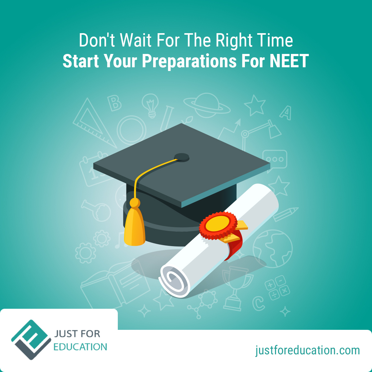 JFEofficial's tweet photo. The right time never comes. One should not wait for the right time instead when you get the opportunity to grab it. NEET Exams are on 12th September and if you haven't started your preparations yet, begin now. 
#JustForEducation #BecomeaDoctor #LiveYourDreams #NEET2021 #NEETExam https://t.co/RaGnL2bb3v