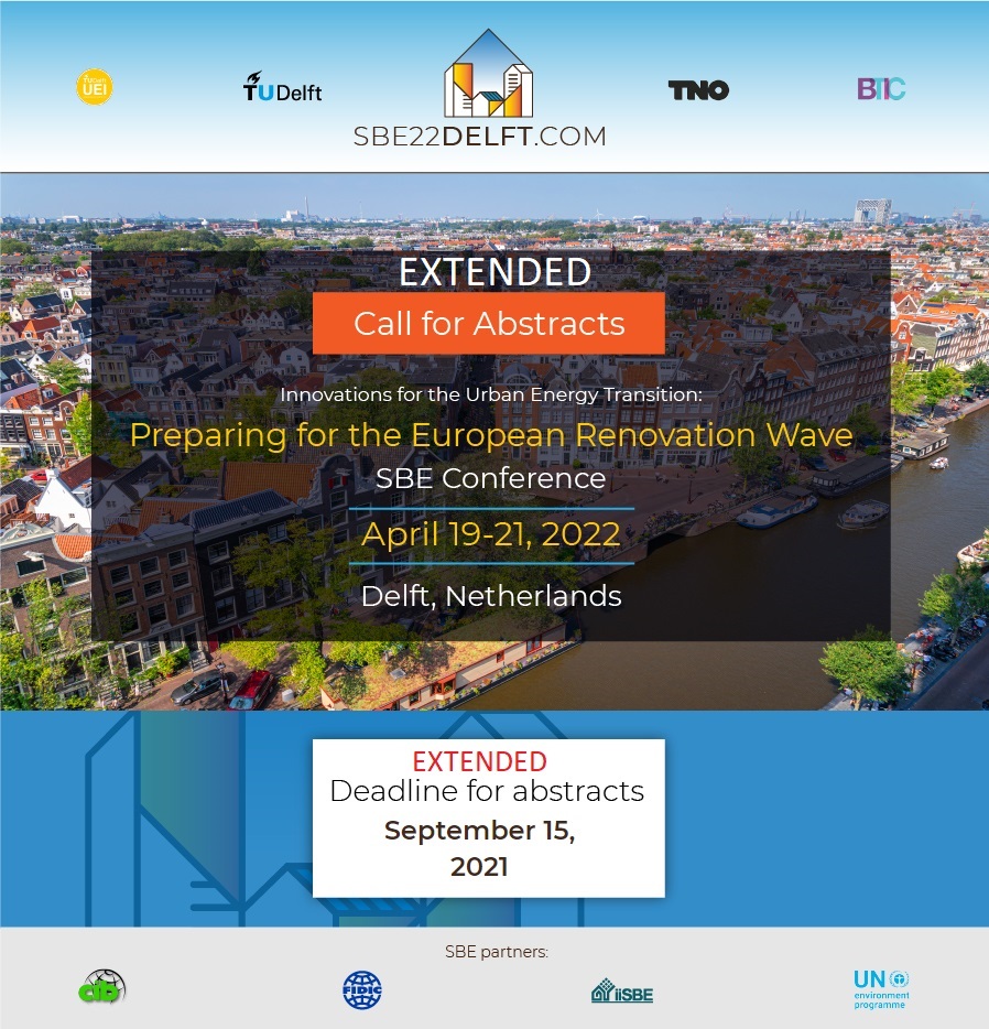 IngeRehorst's tweet photo. @2022Sbe EXTENDED DEADLINE: Submit a short abstract (max 350 words) for the SBE22Delft conference before the 15th of September, 2021, and get a chance to present in person at the conference in 2022. Submit your abstracts now at: https://t.co/maGIjH4F1u https://t.co/XvxBKcfaUr