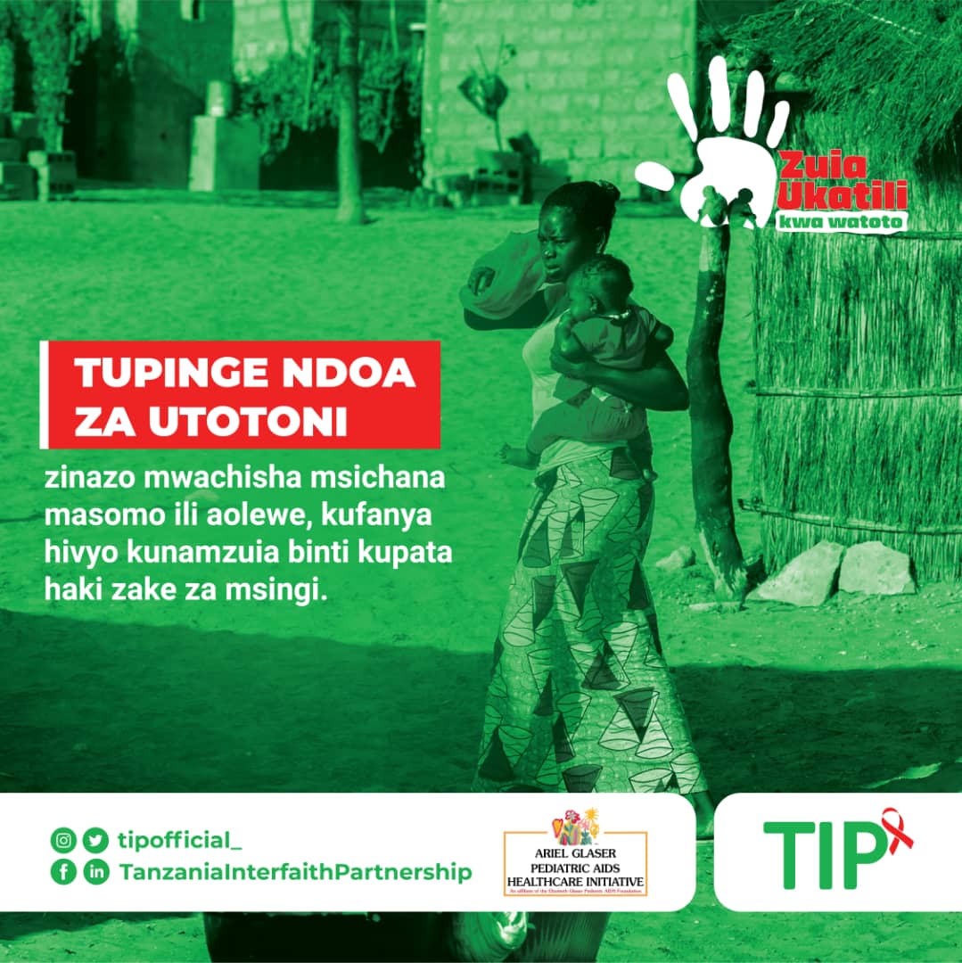 TIPOfficial__'s tweet photo. Governments across the world including Tanzania have committed to end child marriage by 2030 through the Sustainable Development Goals (SDGs). Around 650 million women and girls alive today were married as children.

#ZuiaUkatiliKwaWototo

@agpahi  
@UnitedNationsTZ https://t.co/MBIAof3GCG