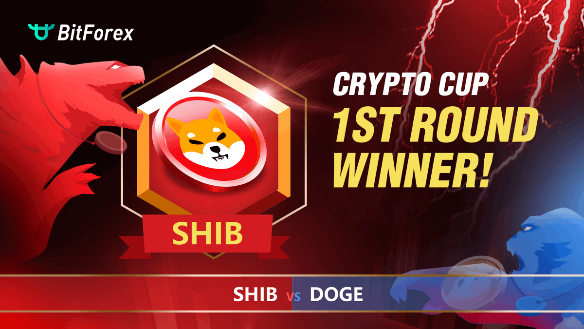bitforexcom's tweet photo. 👏Shib has won Crypto Cup match 2⃣ and is qualified for the next round! Congratulations!
To follow BitForex Crypto Cup please check the event schedule here: https://t.co/n0J8TdqwA2

@Shibtoken #SHIB #cryptocup #BitForex #memetoken https://t.co/1P3Ws6SK9Q