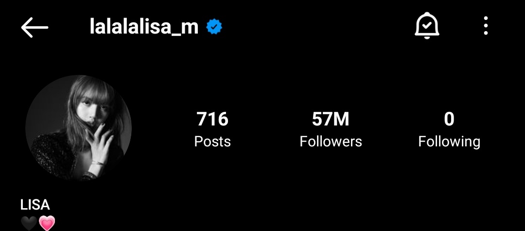 USBU4WAYS's tweet photo. #LISA has surpassed 57M followers on Instagram! ✨

#LISA57MPARTY #리사 #BLACKPINK #블랙핑크 #LALISA @BLACKPINK https://t.co/tNrkJNV6wj