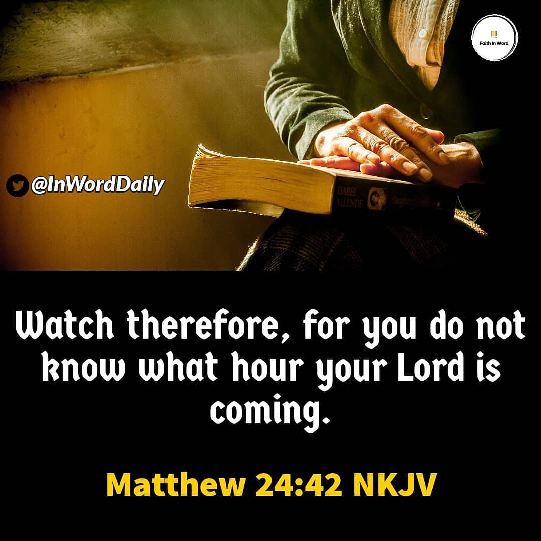 InWordDaily's tweet photo. Every day that passes brings us nearer the end. Does it bring us also near to God? Are we watching unto prayer? - CCh 67.1
#DailyWithJesus #HeIsNear #BeingReady #WatchAndPray https://t.co/CKoHMhnk4o
