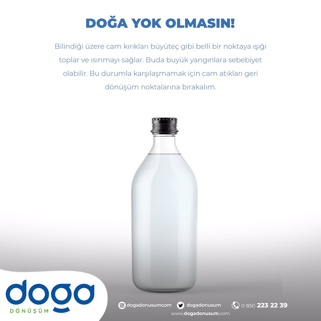 Atıkları geri dönüşüme ver , hayata bir can ver . 

Çağrı Merkezi 📞 0850 223 22 39 

dogadonusum.com

#geridonusum #cevredostu #suve #cevre #cevrecietkinlikler #cevreciyasam #cevrehabercomtr #cevremevzuati #cevremuhendisligiorg #cevreportal #enerjive #gumballedit #iklim