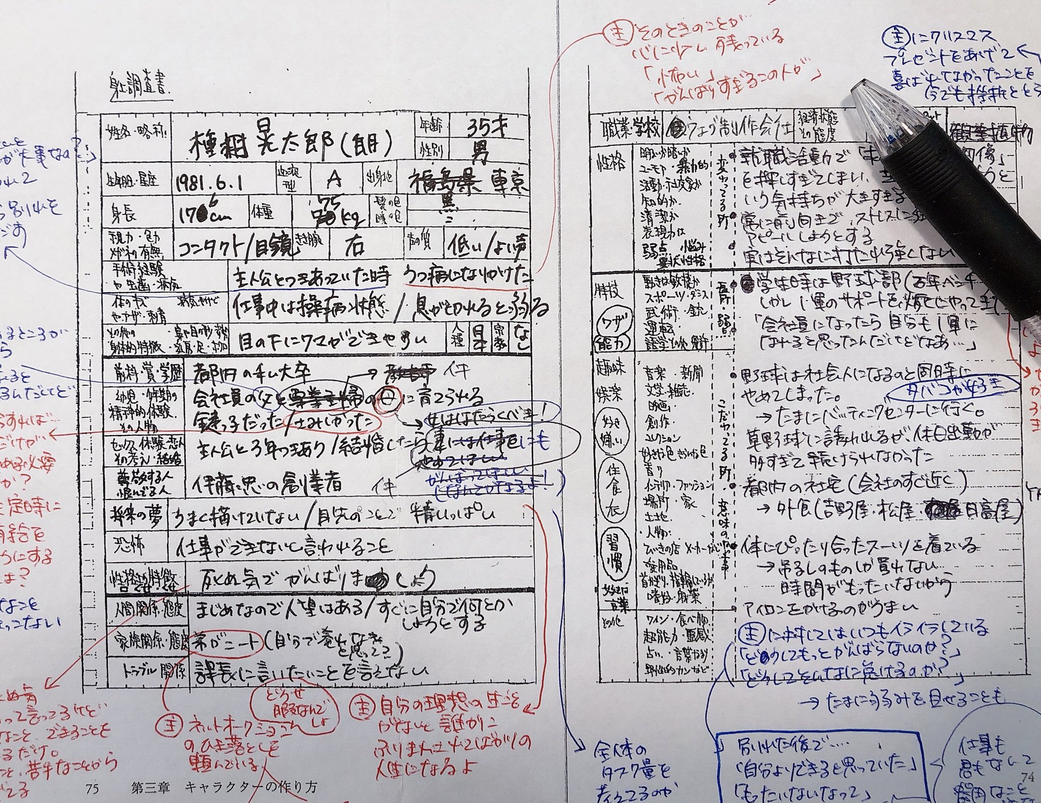 朱野帰子 私は履歴書作って付箋でエピソードのブレストして プロット は21枚くらい書く 連載だとあとから直そうと思っても無理なので プロットはあらゆる方向から点検して5稿くらい作るかな やりすぎ T Co Soxmuuij23 Twitter