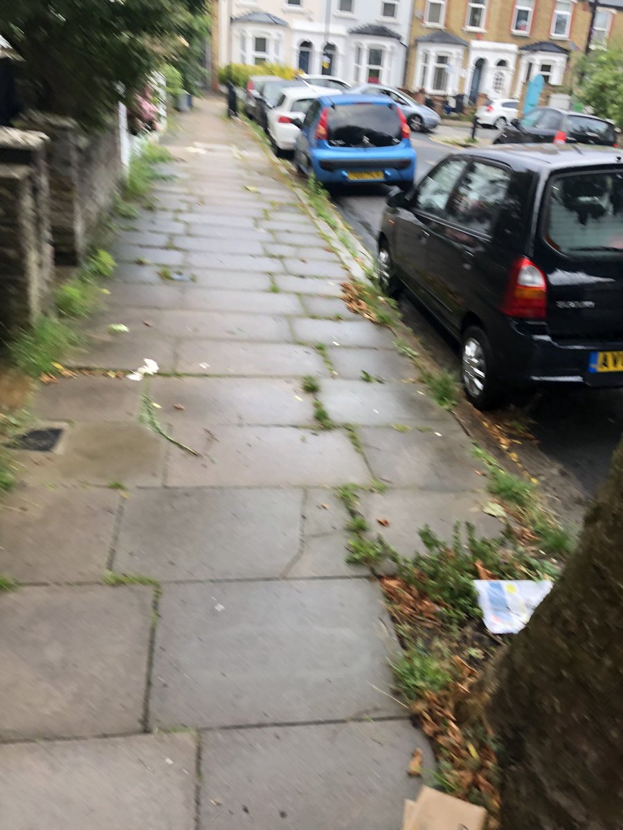 GrahamHamps's tweet photo. @hackneycouncil #hackneycouncil The bloody streets around here are a mess. Do something about the bloody weeds. You clean other streets. #rodingroad the bottom of the road. Disgraceful https://t.co/btBLH3mxhz