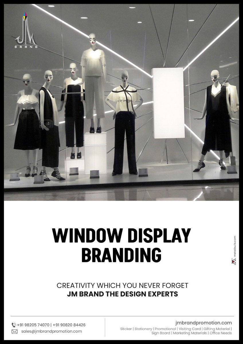 JMBrand4's tweet photo. Window Display Branding!!!
Creative which you never forget #JMBrand the Design Experts.
.
Visit Us:- https://t.co/KDhAL6U1Ao
Contact us on📞:- 022-49731847
"Try it, You'll Like it"
#flexprinting #shoppe #onewayvission #glowsignboard #acrylisignboard #ecosolventvinyl #mallbranding https://t.co/7zLyI5mQMQ